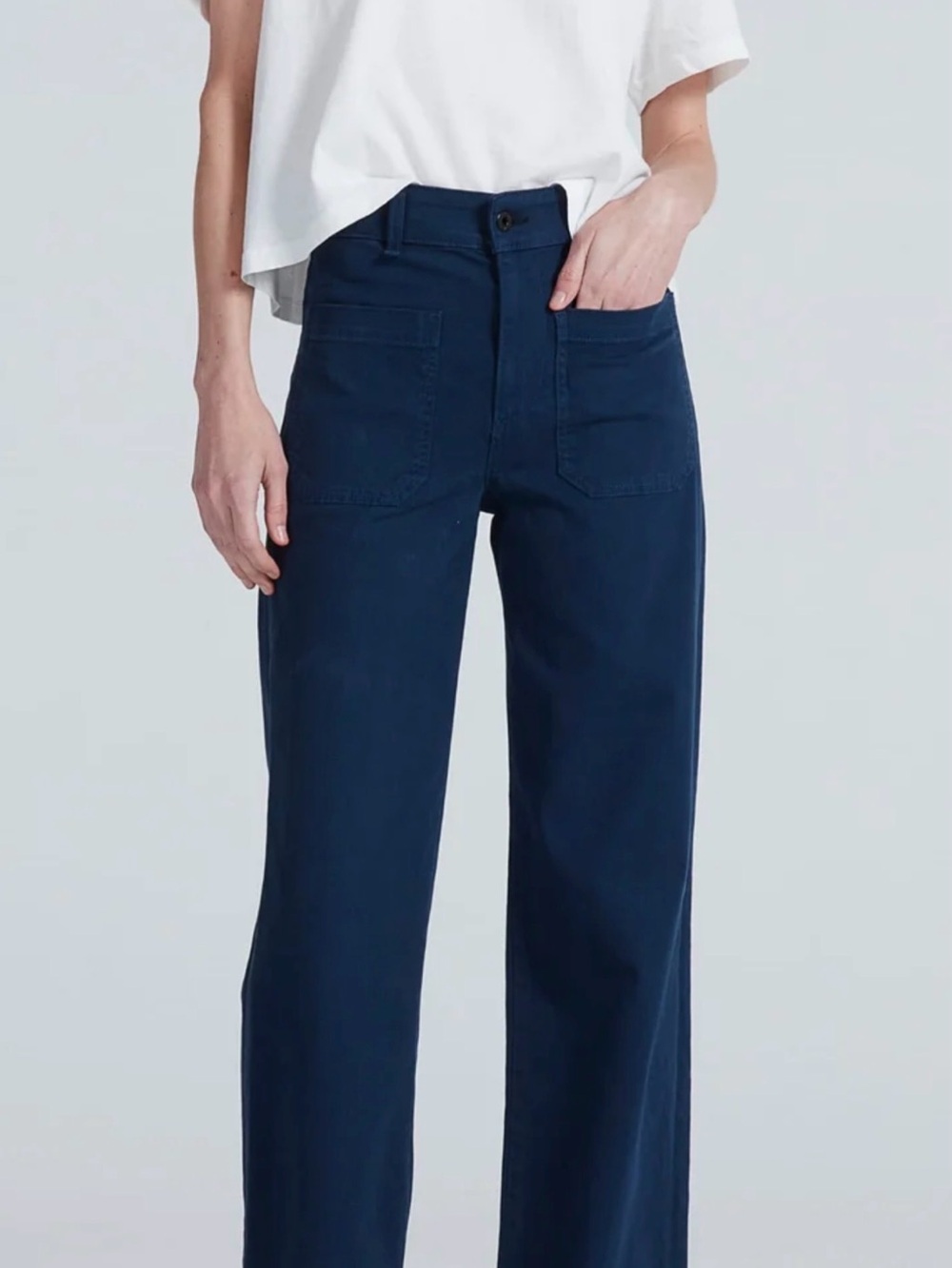 ASKK NY Wide-Leg Jeans in Navy